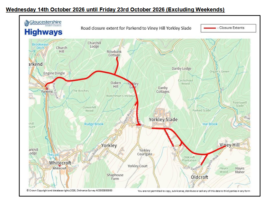 Road Closures for Resurfacing outside Viney Hall Road Closures for Resurfacing outside Viney Hall
